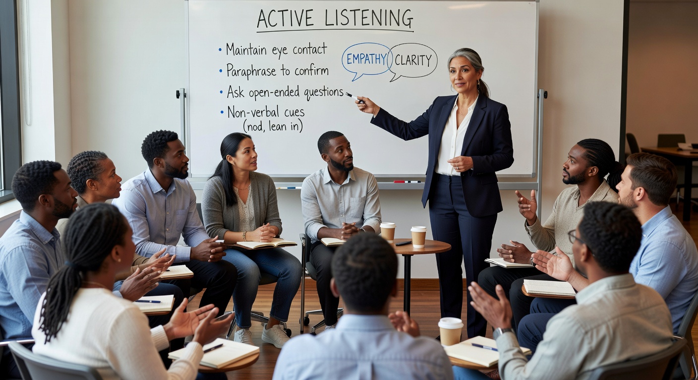 Communication skills workshop session Uganda