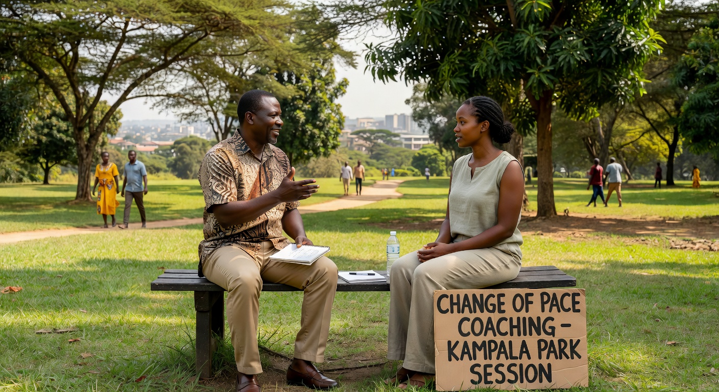 Outdoor coaching session Uganda