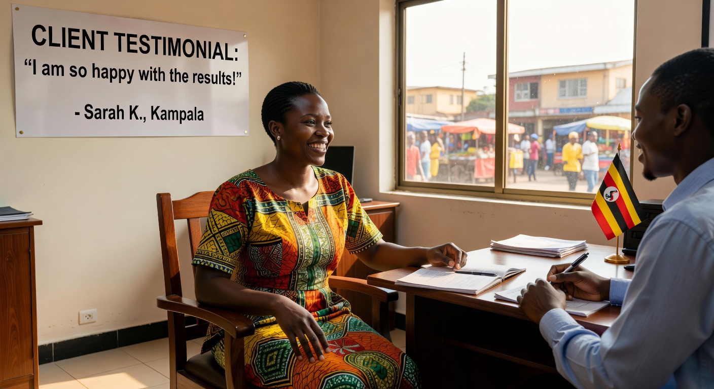 Satisfied client testimonial Uganda